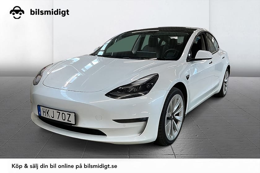 Bild 1 av Tesla Model 3 Long Range AWD Pano Läder Autopilot MOMS 498hk