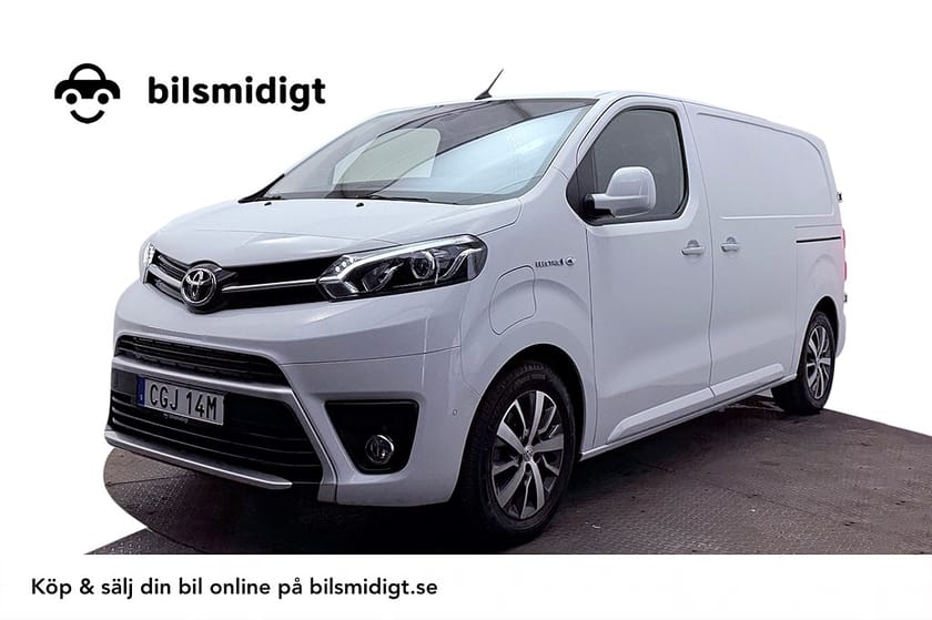 Bild 1 av Toyota Proace Electric 75 kWh L2 Drag 2xSidodörr 3sits Navi MOMS