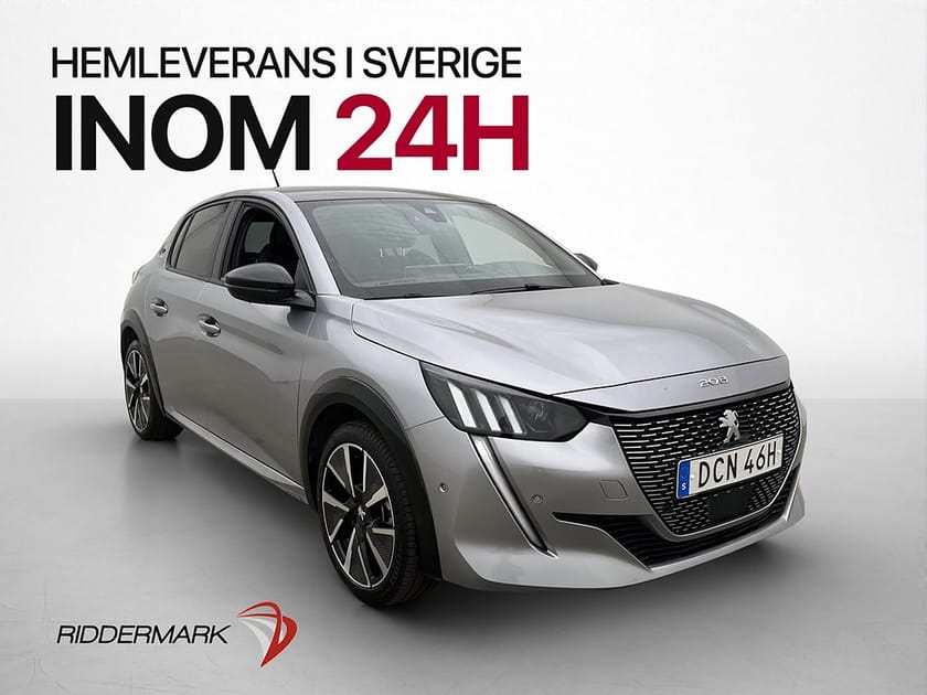Bild 4 av Peugeot e-208 136hk GT Kamera CarPlay Navi Halvskinn