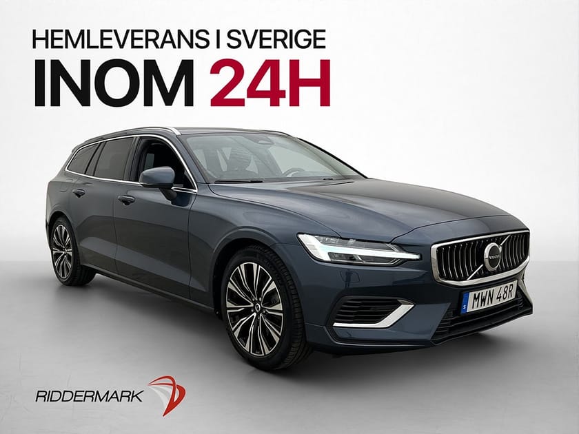 Bild 1 av Volvo V60 Recharge T6 AWD 399hk Core Bright Kamera Navi Drag