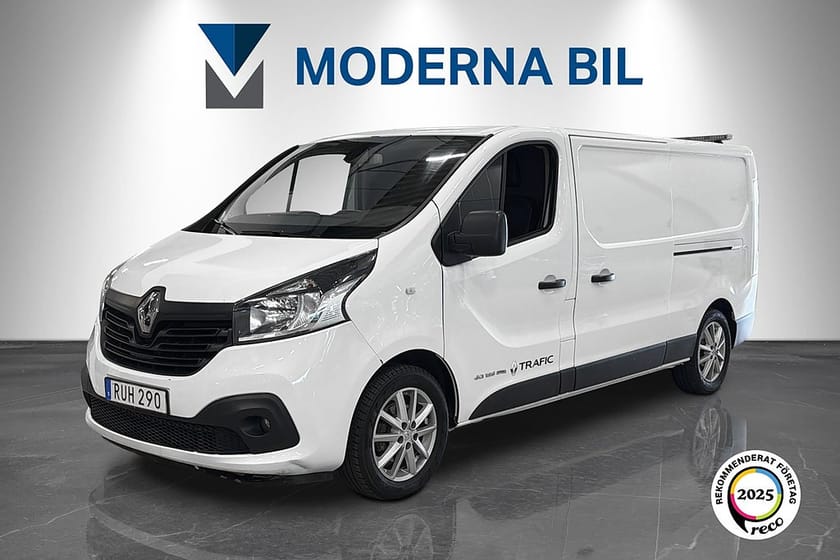 Bild 1 av Renault Trafic Skåpbil 1.6 dCi 125hk Lång Drag D-värm V-inredd B-kam Nyservad