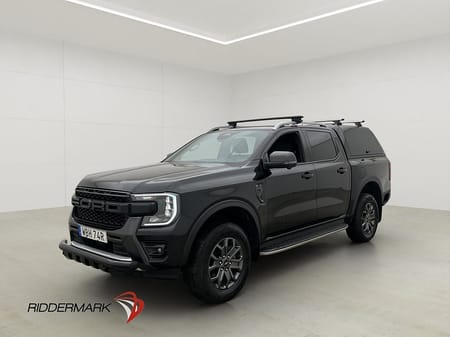Ford Ranger Dubbelhytt Wildtrak e-4WD 240hk Värmare Drag CARPLAY Kåpa