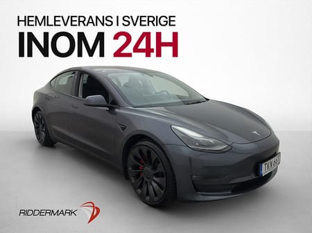 Tesla Model 3 Performance Rattvärme Svensksåld