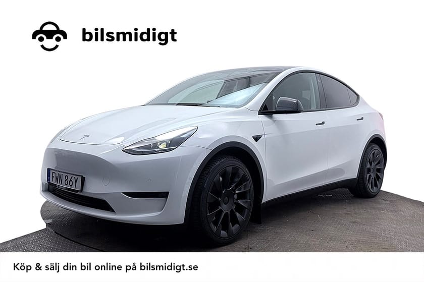 Bild 1 av Tesla Model Y Long Range AWD Drag V-Pump Premiumljud AI-Dator 514hk