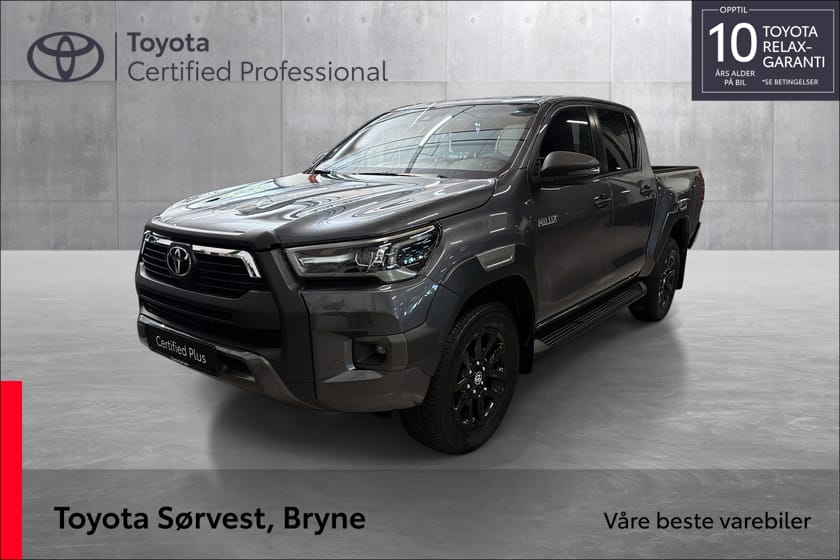 Bilde 1 av Toyota Hilux Dobbelcab 2.8L Diesel MHEV Automat 6 gir 4x4 SR+ Invincible X