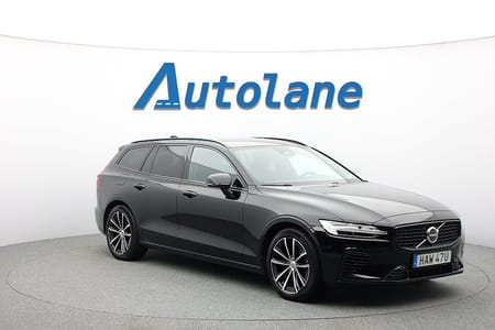 Volvo V60 Recharge T6 AWD Plus Dark, B-Kamera, Drag, Skinn, 398hk