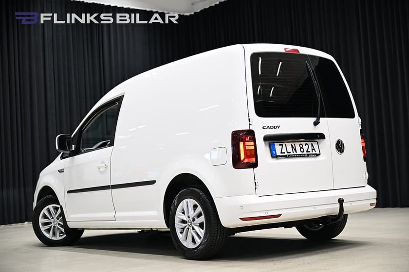 Bild 5 av Volkswagen Caddy Van DSG 102HK Inredd|Nedlackad|LED|Girafflucka|Moms|SeUtr!!