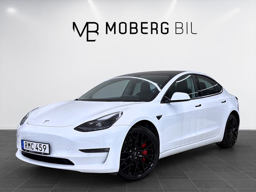 Bild 1 av Tesla Model 3 Performance 513hk Pano Läder Navi B-Kamera