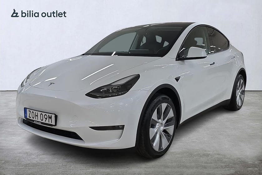 Bild 1 av Tesla Model Y Long Range AWD Dragkrok Panorama Skinn Moms