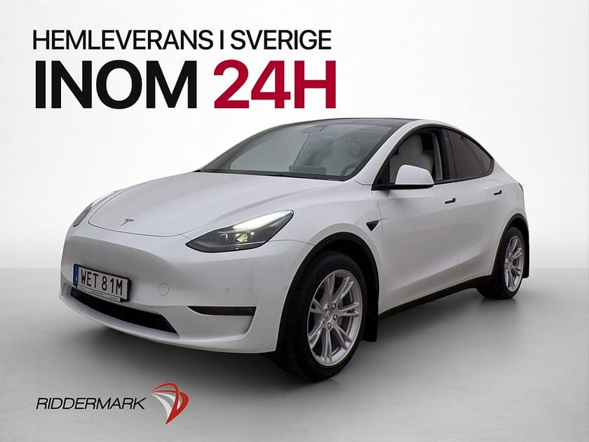 Bild 1 av Tesla Model Y Long Range AWD Ljus interiör Drag Värmepump