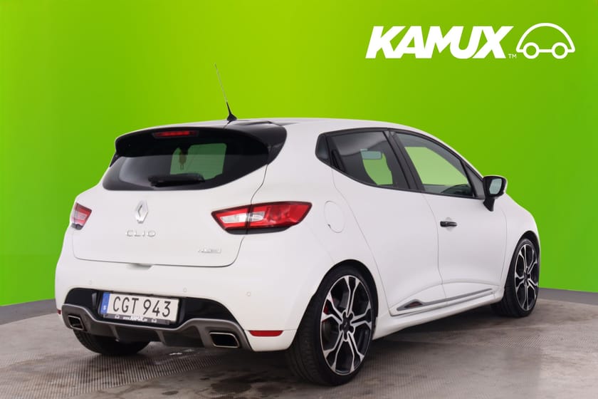 Bild 4 av Renault Clio RS 220 Trophy 220hk Mattvit Sportavgas Navi Skinn Sportstol
