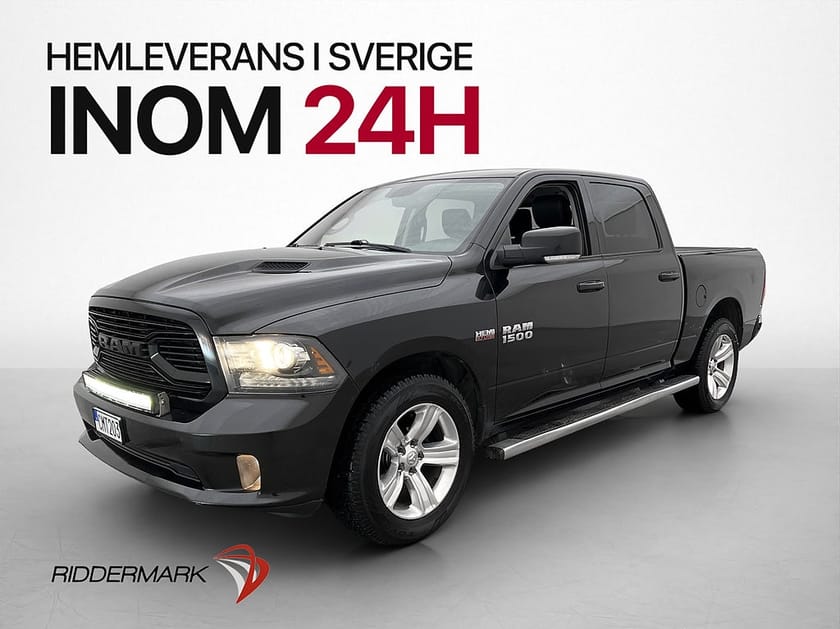 Bild 1 av RAM 1500 Crew Cab Dodge Sport 5.7 4x4 395hk Luftfjädring Drag Kamera Skinn