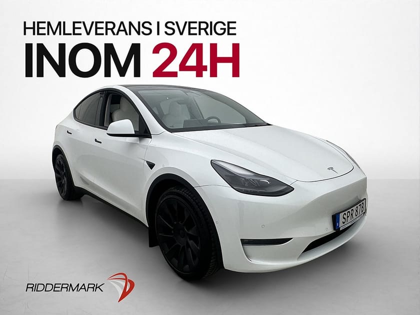 Bild 4 av Tesla Model Y Long Range AWD Pano AP Ljus interiör Sv.Såld