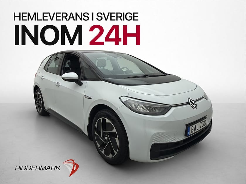 Bild 1 av Volkswagen ID.3 Pro Performance 204hk Navi Rattvärme CarPlay