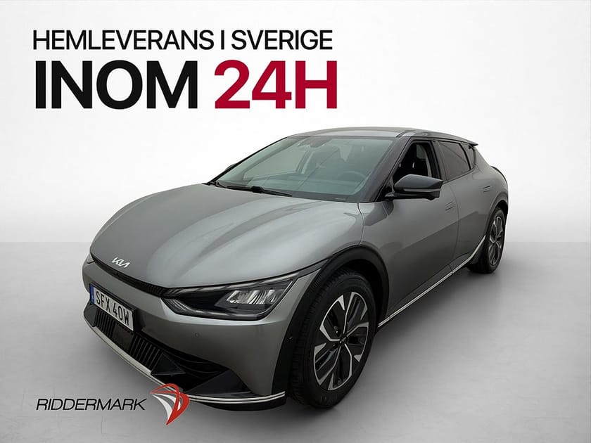 Bild 1 av Kia EV6 77.4 kWh 228hk PLUS Dragkrok 360° Skinn MOMS