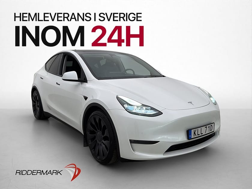 Bild 1 av Tesla Model Y Performance AP Pano En-brukare Svensksåld