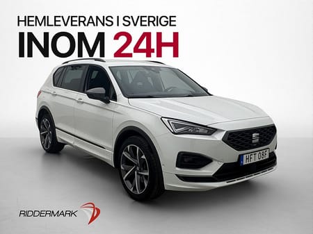 SEAT Tarraco PHEV 245hk FR Cockpit Kamera Navi Elstol Drag