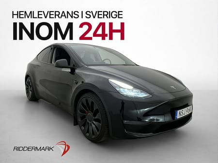 Tesla Model Y Performance Drag AP Pano 360°  Sv-Såld MOMS