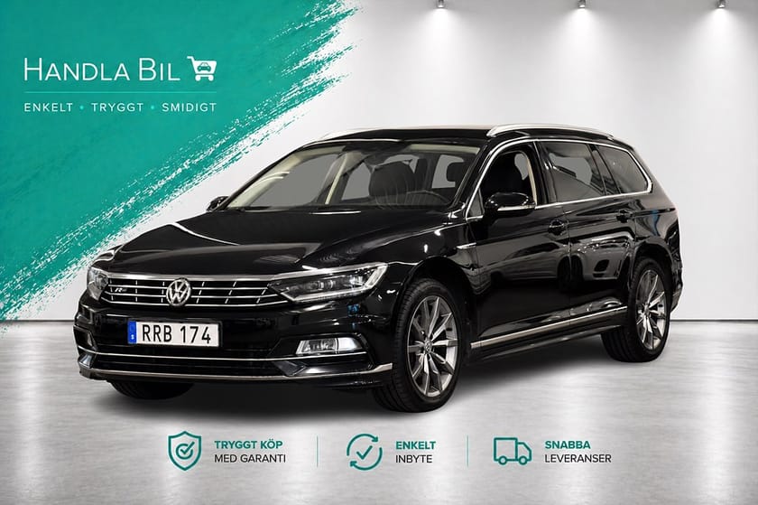 Bild 1 av Volkswagen Passat Sportscombi 2.0 4Motion R-Line Skinn/Alcantara Rattv Dragkrok