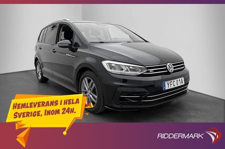 Volkswagen Touran 7-seater 1.5 TSI 150hk R-Line 7-sits Kamera Drag