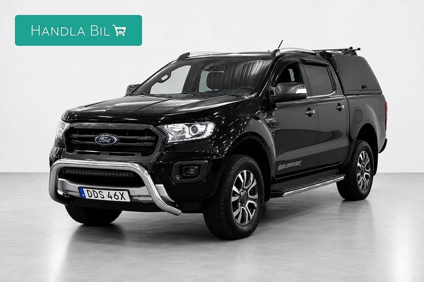 Bild 1 av Ford Ranger Dubbelhytt Wildtrak 2.0 4x4 Kåpa Drag D-Värm Skinn Navi Moms 213hk