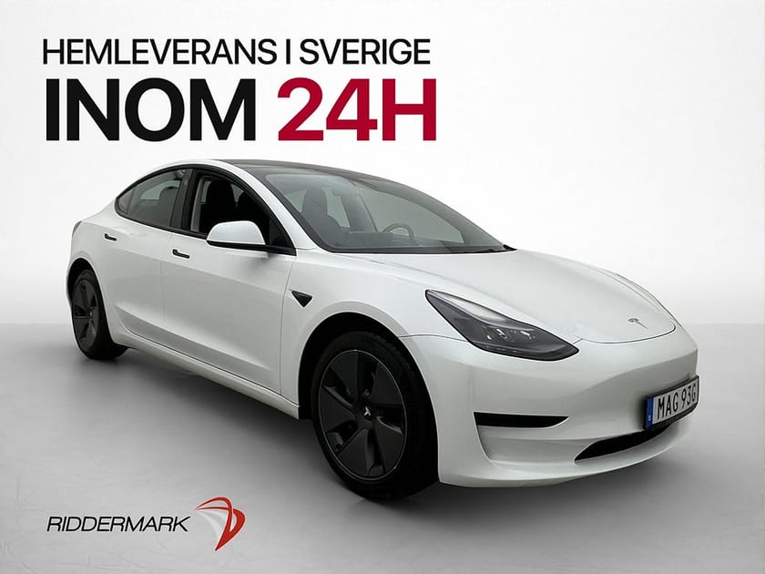 Bild 1 av Tesla Model 3 Standard Range Autopilot Värmepump Kamera MOMS