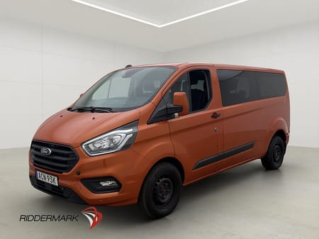 Ford Transit Custom 320 Kombi Lång Ny-Kamrem Värm Drag PDC 9-Sit