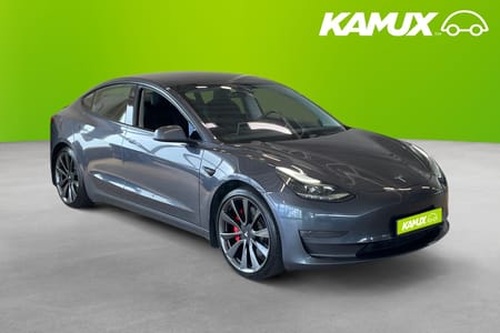 Tesla Model 3 Performance Performance, 513 hk, 2021 Pano Navi Läder