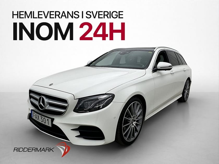 Bild 1 av Mercedes-Benz E 220 T d E220 AMG Wide Burmester 360° Skinn Drag