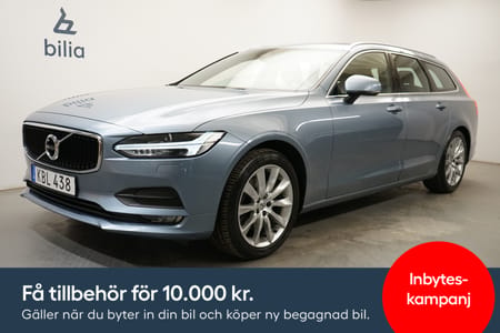 Volvo V90 D4 Momentum Intro, Baklucka elmanövrerad, Dragkrok, Taklucka