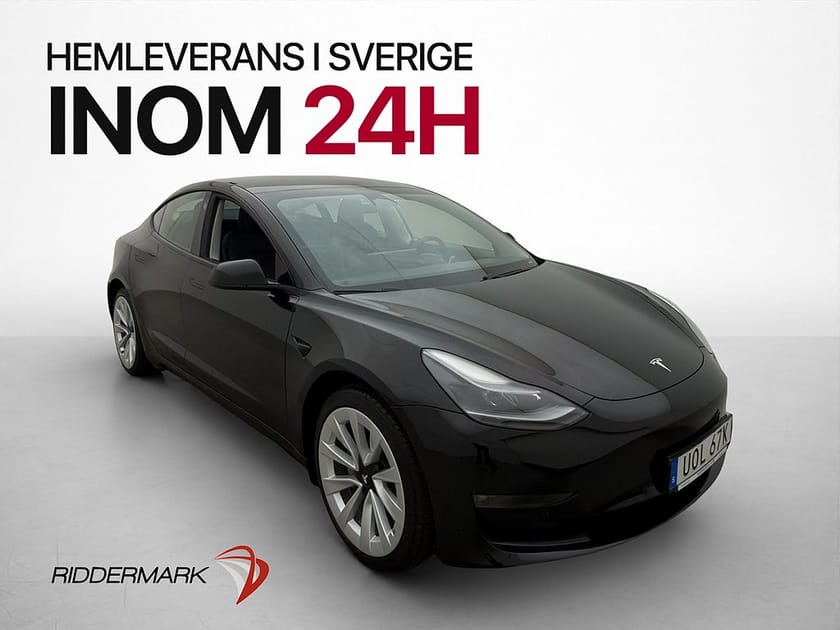 Bild 1 av Tesla Model 3 Long Range AWD 440hk Kamera Autopilot Pano