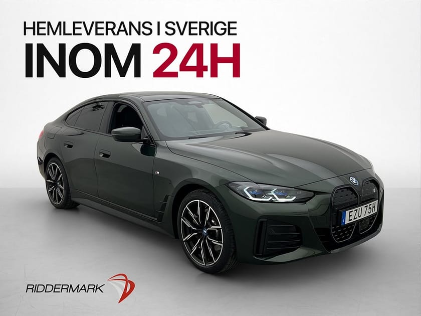 Bild 1 av BMW i4 eDrive40 Gran Coupé Fully Charged M Sport Taklucka H/K 360 Drag