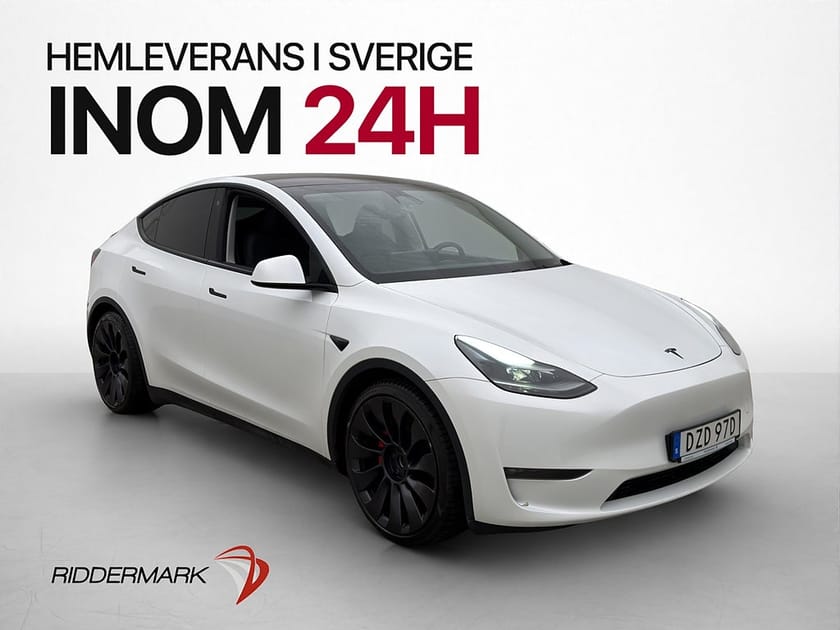Bild 1 av Tesla Model Y Performance AWD Svensksåld Drag MOMS