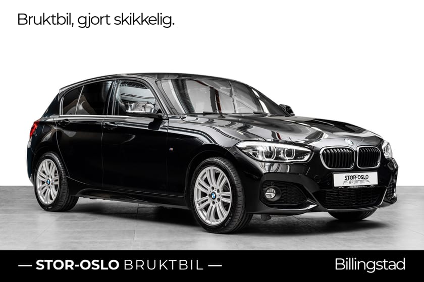Bilde 1 av BMW 118d xDrive 5-dørs 2 x M-sport/Cruise/Sensor/Adaptiv-LED/DAB/Ratt-v