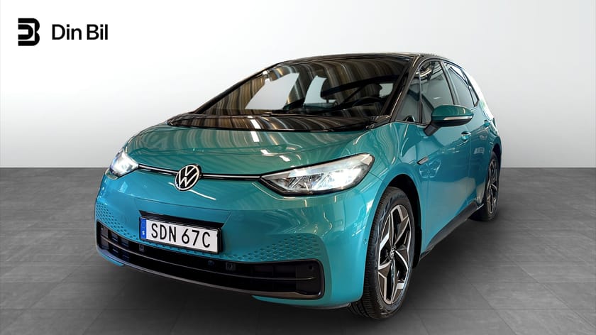Bild 1 av Volkswagen ID.3 Pro S 150 KW (4-SITS) Stora batteriet 80 kwH 204 h