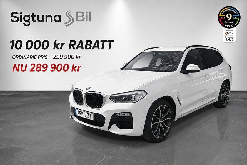 Bild 1 av BMW X3 xDrive20i *KAMPANJ* M Sport /Drag/Värmare/1-brukare