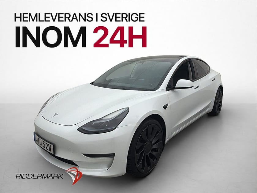 Bild 4 av Tesla Model 3 Performance AWD Panorama Svensksåld