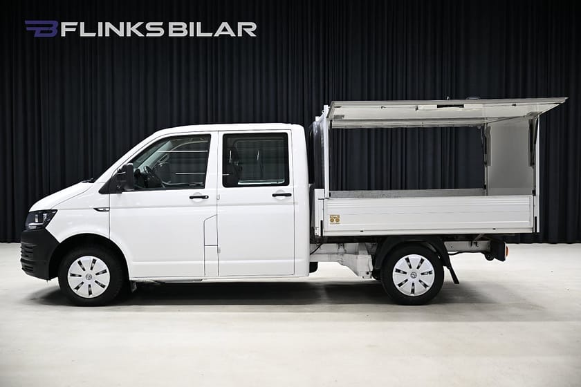 Bild 5 av Volkswagen Transporter Chassi Dubbelhytt DSG 150HK Dubbelhytt|5-Sits|Kåpa|Drag|Värmare|Leasbar