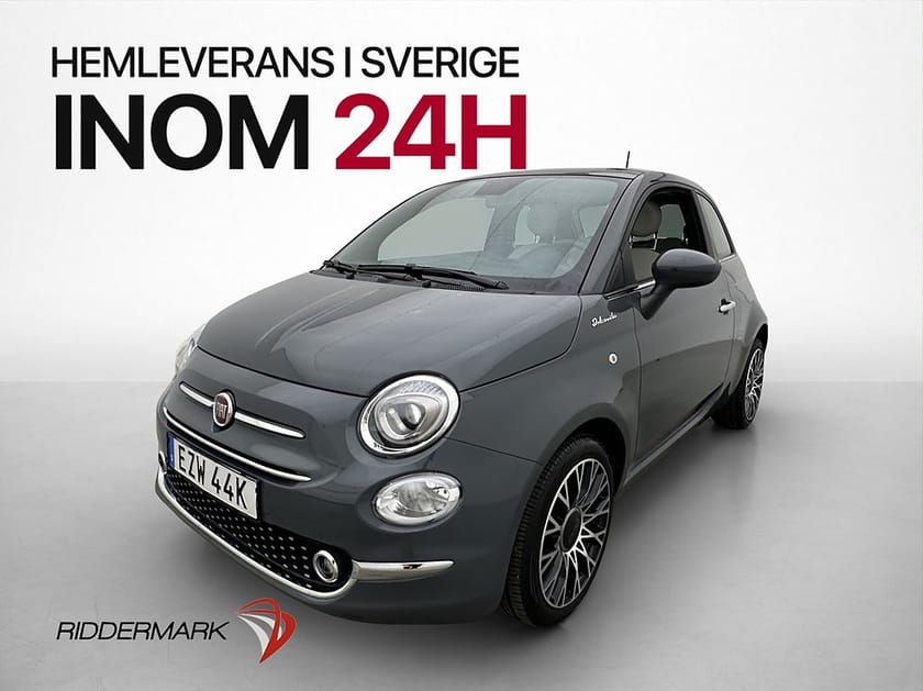 Bild 1 av Fiat 500 Hybrid 70hk Lounge Pano Sensorer Bluetooth