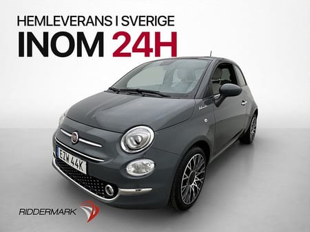 Fiat 500 Hybrid 70hk Lounge Pano Sensorer Bluetooth