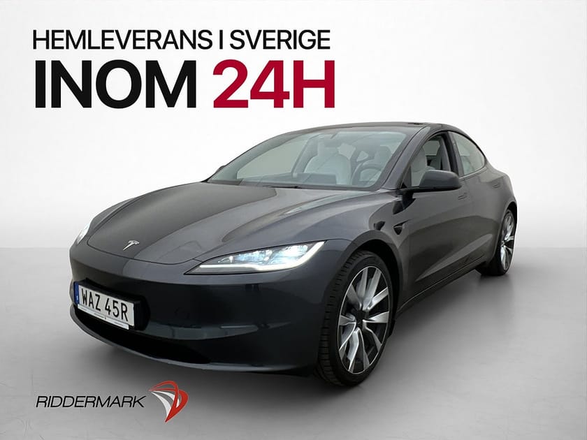 Bild 1 av Tesla Model 3 Long Range AWD Ljus interiör Uppgraderad AP