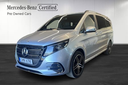 Mercedes-Benz V 300d 4MATIC 3.2t AMG, 7-sits, drag, backkamera, vihjul, kupevärmare m tidur, burmester