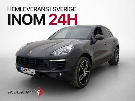 Porsche Macan S Diesel Värmare 14 Vägs Skinn BOSE Kamera PASM 258hk