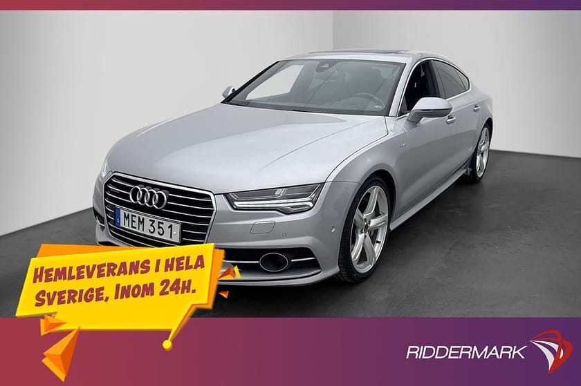 Bild 1 av Audi A7 Sportback V6 320hk S-Line Taklucka Luft HUD Värmare