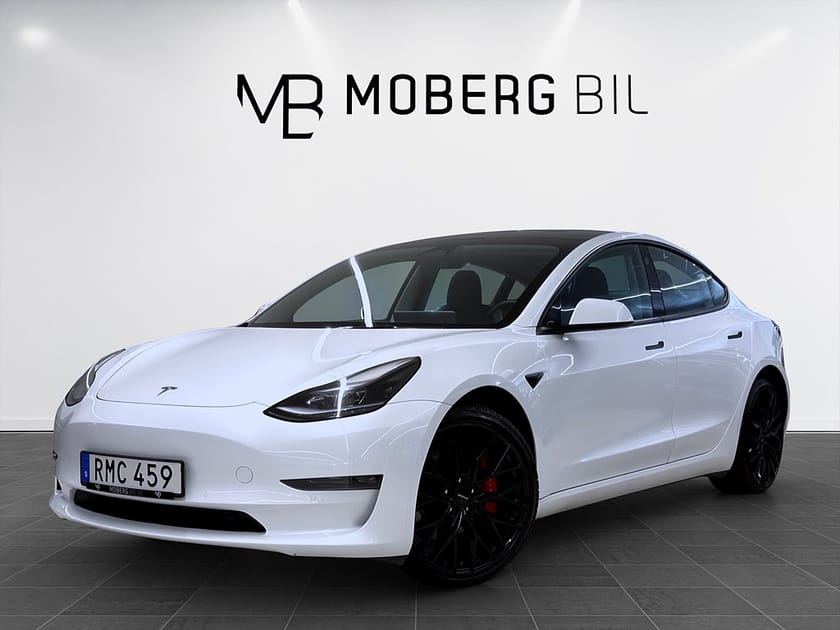 Bild 1 av Tesla Model 3 Performance 513hk Pano B-Kamera Läder