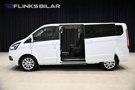 Ford Tourneo Custom 320 130HK L2 Automat|9Sits|LED|Värmare|NyKamrem|Moms
