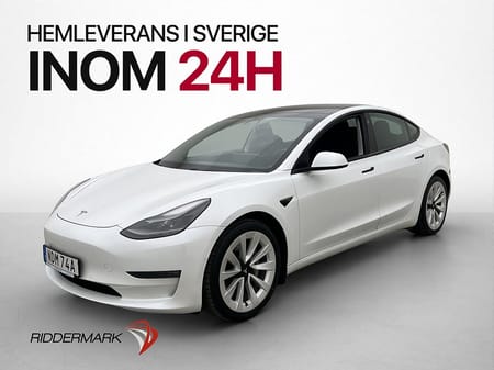 Tesla Model 3 Long Range AWD Pano Drag Moms AP Skinn Navi