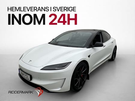 Tesla Model 3 Performance Värmepump Pano Autopilot MOMS