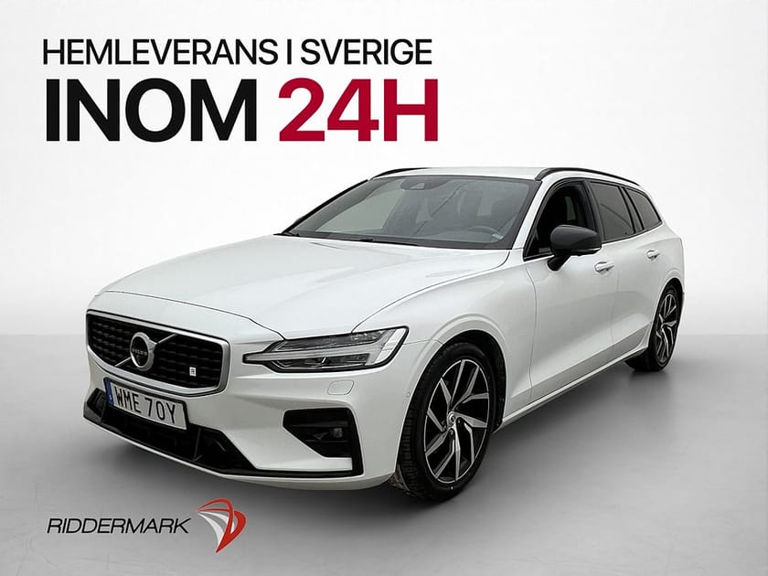 Bild 1 av Volvo V60 D4 R-Design VOC Värmare 360° CarPlay Skinn  Elstol