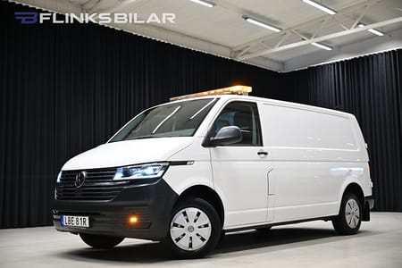 Volkswagen Transporter DSG 150HK L2 Inredning|LED|Drag|Värmare|Lågmil|Leasbar
